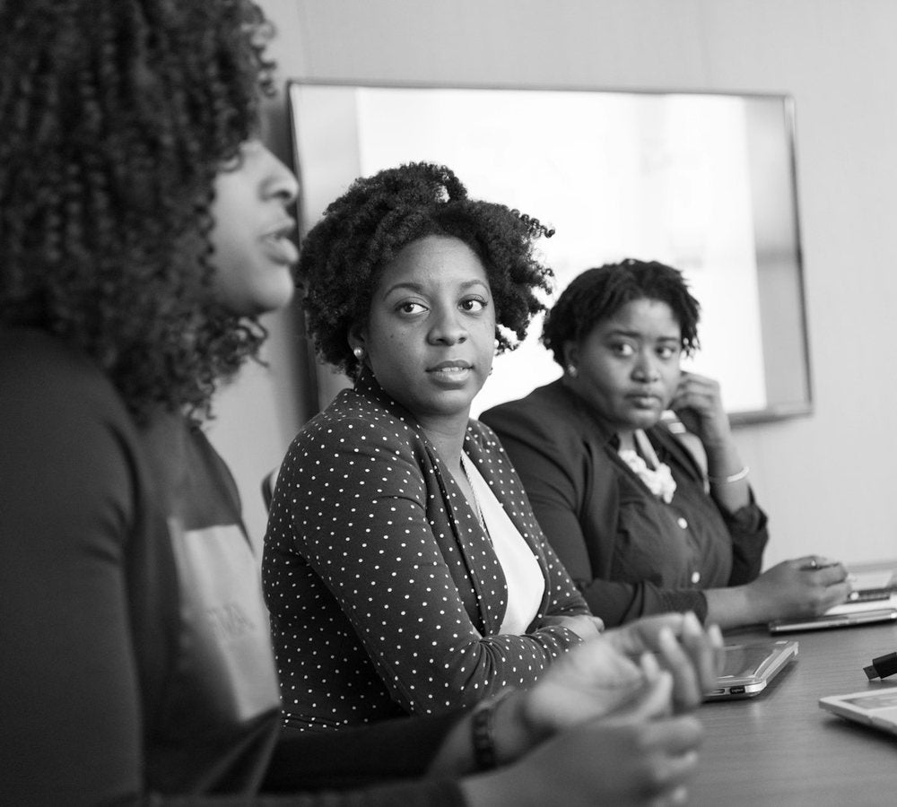 Black women in conversation — present, focused, heard